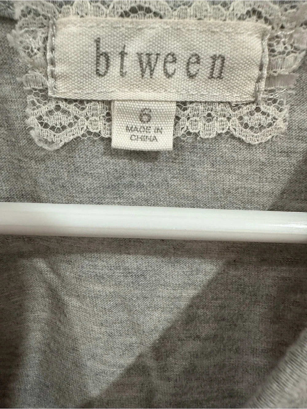 Between Girls' Gray 'Cookie Baking Crew' Long Sleeve Top Size 6